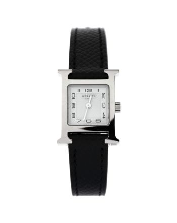 Heure H Quartz Watch Stainless Steel and Leather 17