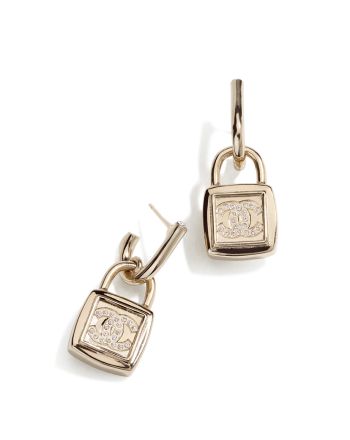 Chanel Women's Pendant Earrings ABA474 Golden